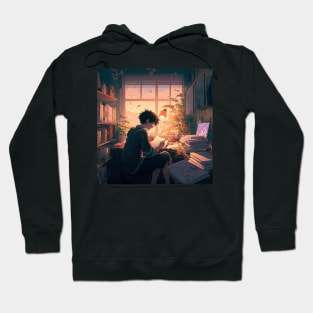 LOFI HIP Hop - Anime Guy Hoodie